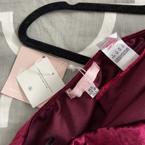 Carli Bybel x missguided Crushed Velvet Set - Picture 4 of 4